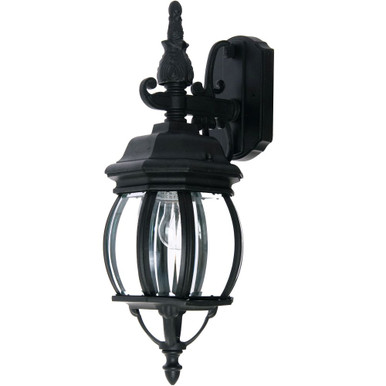 Crown Hill 1 Light Outdoor Wall Lantern 17.75 Inch Tall by Maxim - 1030BK