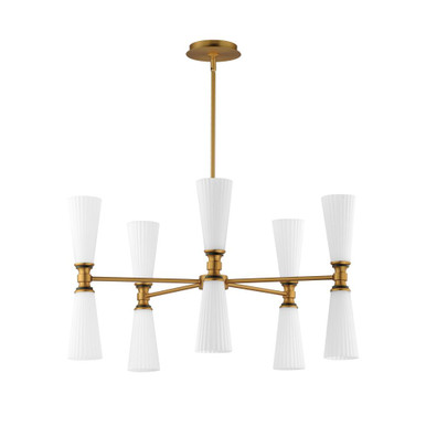 Krevat 10 Light Large Chandelier by Maxim - 24825SWBKNAB