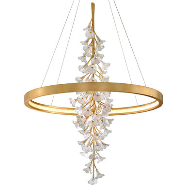 Jasmine 100W 1 LED Pendant In Geometric Style 60 x 44 Inches by Corbett - 268-73-GL