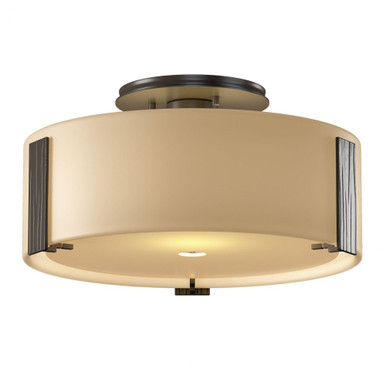 Impressions 1 Light 11 Inch Wide Drum Semi Flush Mount by Hubbardton Forge - 126753HF