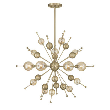 Crescent 6 Light Chandelier 25 Inch Tall and 28.5 Inch Wide by Savoy House - 1-2514-6-127
