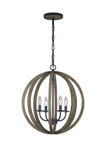 Sean Lavin 4 Light Transitional Large Pendant by Visual Comfort Studio - f2935/4wow/af