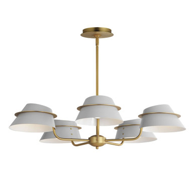 Lucas 5 Light Oversized Chandelier by Maxim - 25225LFGNAB