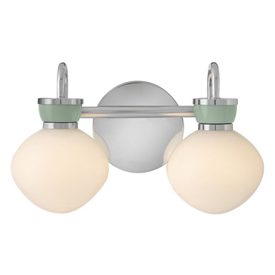 Lucy 7W 2 LED Bath Vanity 9.5 Inch Tall and 15.5 Inch Wide by Lark - 85592CM-SF
