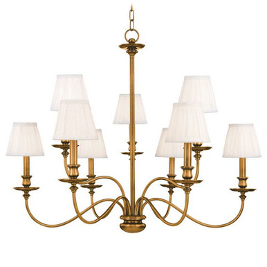 Menlo Park 9 Light Large Chandelier by Hudson Valley - 4039