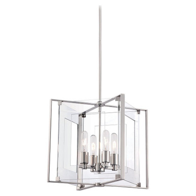 Crystal Clear 4 Light Medium Pendant by George Kovacs - P1404-613