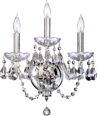 Katrina 3 Light Candle Style Wall Sconce by Quorum - 631-3-514
