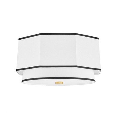 Riverdale 2 Light 17.75 Inch Wide Flush Mount by Hudson Valley - 3218-AGB