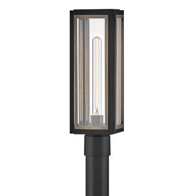 Shaw 6W 1 LED Outdoor Post Lantern 18 Inch Tall and 6 Inch Wide by Hinkley - 12981BK