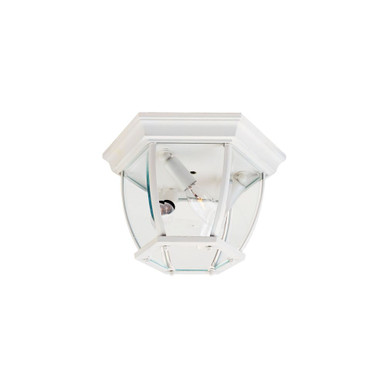 Crown Hill 3 Light 11 Inch Wide Outdoor Flush Mount by Maxim - 1029WT