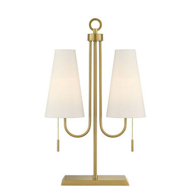 Wilkes 2 Light Table Lamp 25 Inch Tall and 8 Inch Wide by Savoy House - 11-DF10