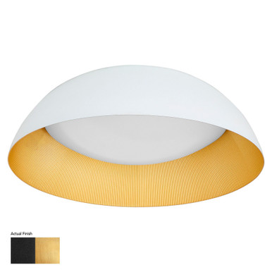 Lucci 18W 1 LED Flush Mount 5.75 Inch Tall and 18 Inch Wide by Oxygen - 3-206