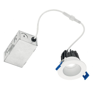 Direct To Ceiling 8W 1 Led Round Mini Recessed 2.5 x 2 Inches by Kichler - DLMN02R2790WHT