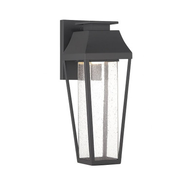 Brookline 1 LED Outdoor Wall Lantern 15 Inch Tall by Savoy House - 5-352-BK