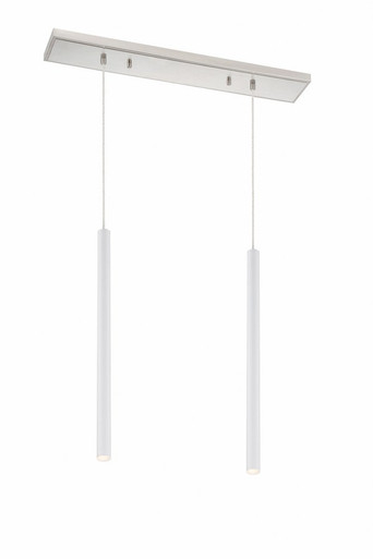 Forest 70W 14 LED Island/Billiard 16 x 24 In by Z-Lite 917MP24-WH-LED-2LBN - 917MP24-WH-LED-2LBN