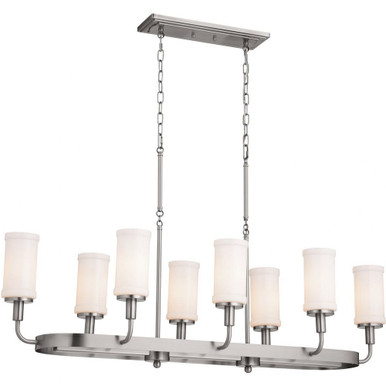 Vetivene 8 Light Small Linear Chandelier by Kichler - 52453