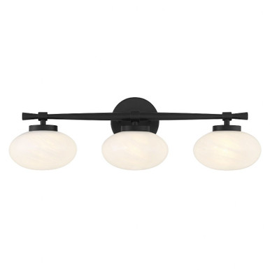 Barrow 3 Light Bath Vanity 8 Inch Tall and 25 Inch Wide by Savoy House - 8-1050-3