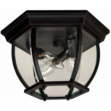 3 Light 11 Inch Wide Outdoor Flush Mount by Craftmade - Z433-TB
