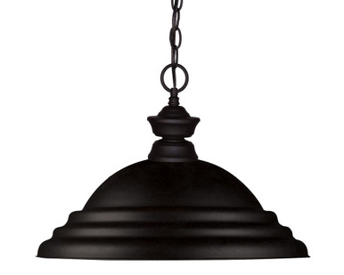 1 Light Medium Pendant 12 Inch Tall by Z-Lite - 100701MB-SMB