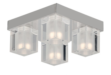 Blocs 8.8W 4 LED 8 Inch Wide Flush Mount by ET2 - E32038-18PC