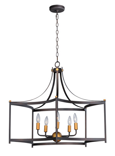 Wellington 5 Light Large Pendant 30 Inch Tall by Maxim - 13595OIAB