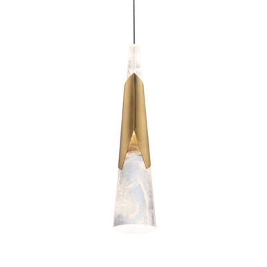 Kilt 8.3W 4000K 1 LED Mini Pendant by Modern Forms - PD-44416-40