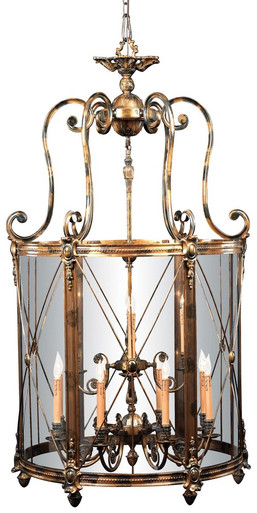 12 Light Large 2 Tier Foyer Traditional Chandelier by Minka Metropolitan - N9306