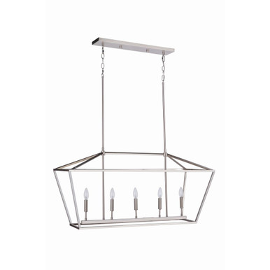 Flynt II 5 Light Island 19 Inch Tall and 15 Inch Wide by Craftmade - 56375