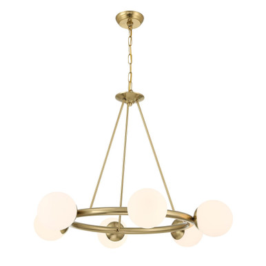Maverick 6 Light Chandelier 27 Inch Tall and 33.5 Inch Wide by Crystorama - ED0161006VG