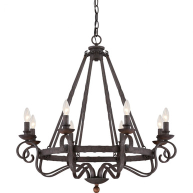Noble 8 Light Large Chandelier by Quoizel - NBE5008RK