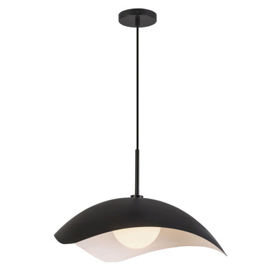 Kir by 1 Light Pendant 13.25 Inch Tall and 22.25 Inch Wide by Kuzco - PD55922-BK
