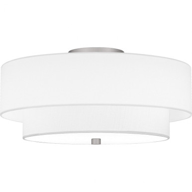 2 Light 16 Inch Wide Semi Flush Mount by Quoizel - QSF6177BN