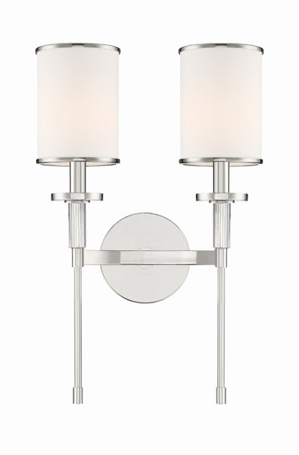 Hatfield 2 Light Candle Style Wall Sconce by Crystorama - HAT-472