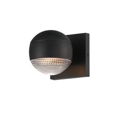 Modular 8W 1 LED Modern Outdoor Wall Mount by ET2 - E30163-126BK