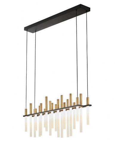 Echo LED Light Oversized Linear Chandelier by Fredrick Ramond - FR30705BLK