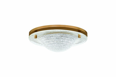 Halston 12W 1 LED 14 Inch Wide Flush Mount by Troy - C2714-PBR