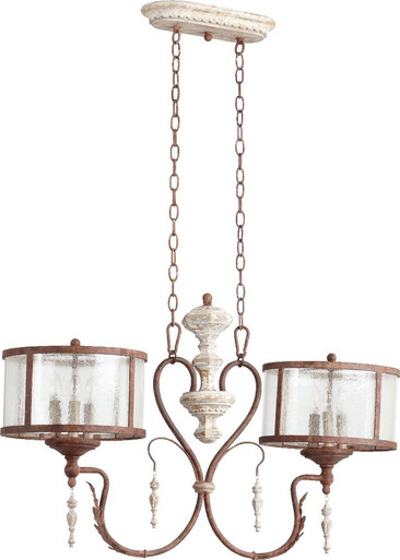 La Maison 6 Light Mini Island Chandelier by Quorum - 6552-6-56