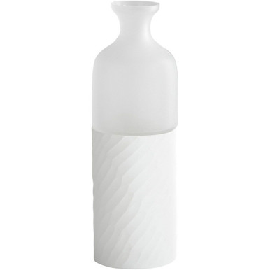 sereno Vase 5 Inch Wide by 15.25 Inch High by Cyan - 07368