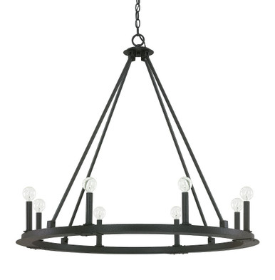 Pearson Chandelier 8 Light Black Iron by Capital - 4918BI-000