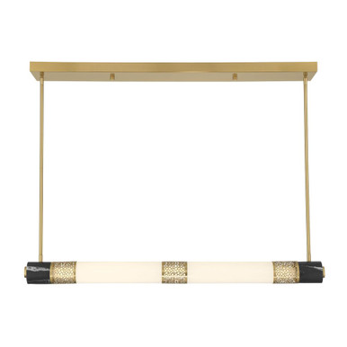 Farrell 21W 1 LED Linear Chandelier 4 Inch and 42 Inch Wide by Savoy House - 1-2917-1-322