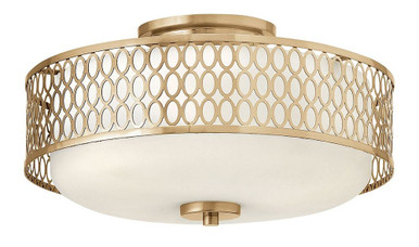 Jules 3 Light 15 Inch Wide Semi Flush Mount by Fredrick Ramond - FR35601BRG