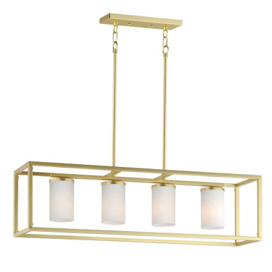 Lateral 4 Light Linear Pendant by Maxim - 10288SWSBR