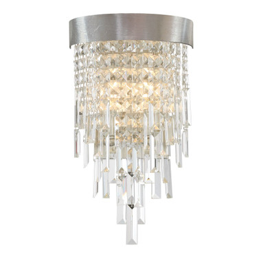 Winfield 2 Light Wall Sconce 17 Inch Tall and 9.75 Inch Wide by Crystorama - WIN-212-SA-CL-MWP