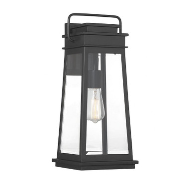 Boone 1 Light Outdoor Wall Lantern 20 Inch Tall by Savoy House - 5-813-BK