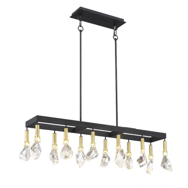 Rare Elements 12 Light Linear Island Pendant by Minka Metropolitan - N7866-678-L