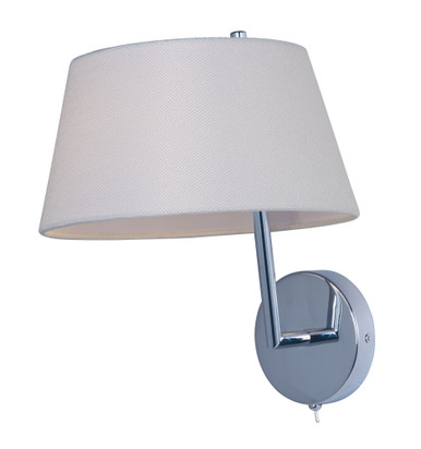Hotel 9W 1 LED Light Wall Sconce 12.5 Inch Tall by Maxim - 60141WAPC
