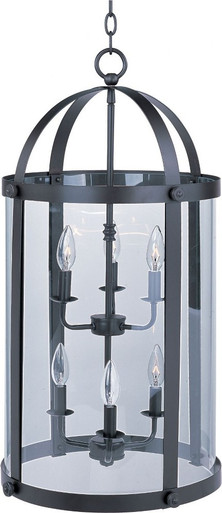 Tara 6 Light Small Foyer Chandelier by Maxim - 21554