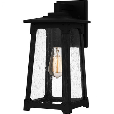 Drescher 1 Light Outdoor Wall Lantern 14.5 Inch Tall by Quoizel - DCH8406MBK