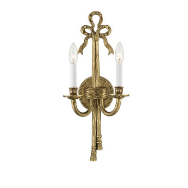Lexsi 2 Light Wall Sconce 21.25 Inch Tall and 8 Inch Wide by Crystorama - 658-OB