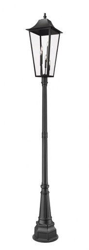 Gannon 5 Light Outdoor Post Mount 122.25 x 16 Inches by Z-Lite - 5008PHXXLR-564P-BK